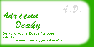 adrienn deaky business card